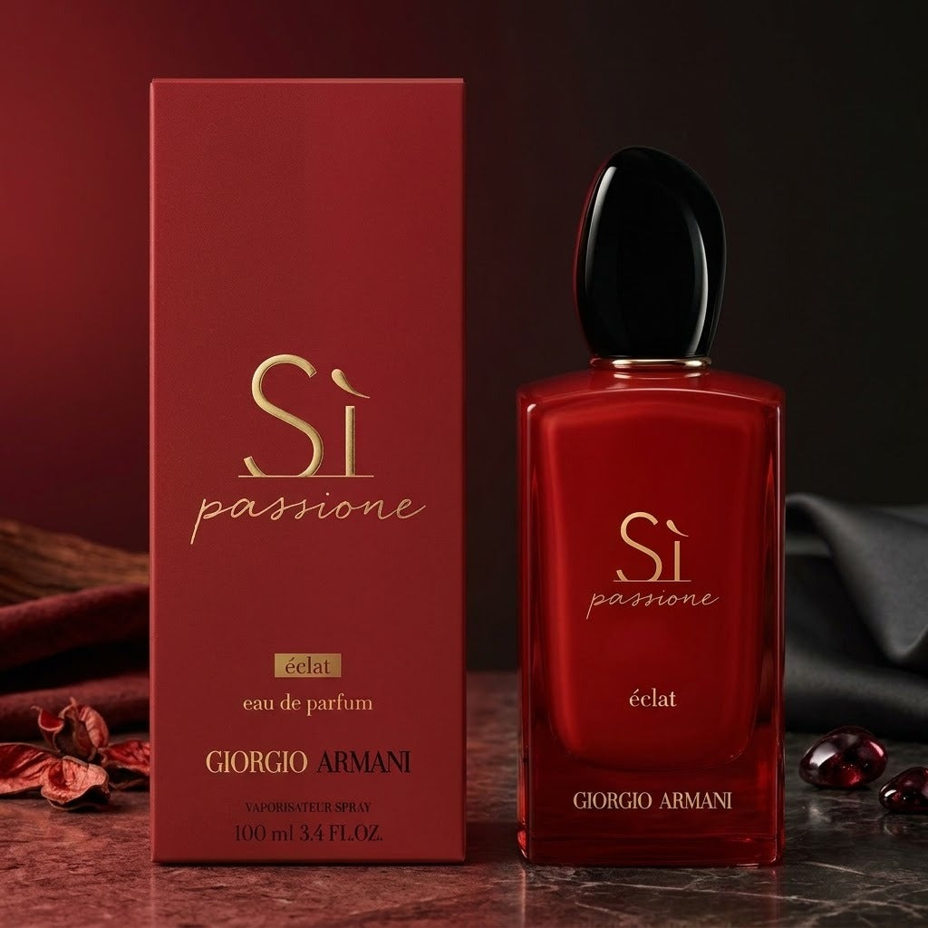 Giorgio Armani Sì Passione Eau de Parfum for Women – 100 ml / 3.4 oz