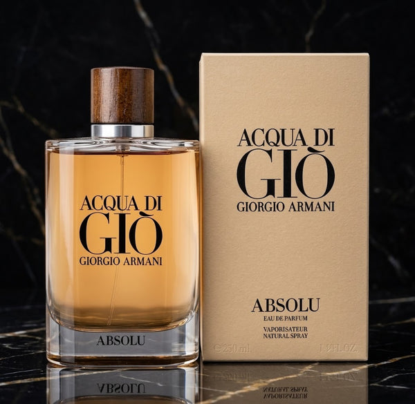 Acqua di Giò Absolu by Giorgio Armani Eau de Parfum for Men 4.2 oz / 125 ml – New in Box